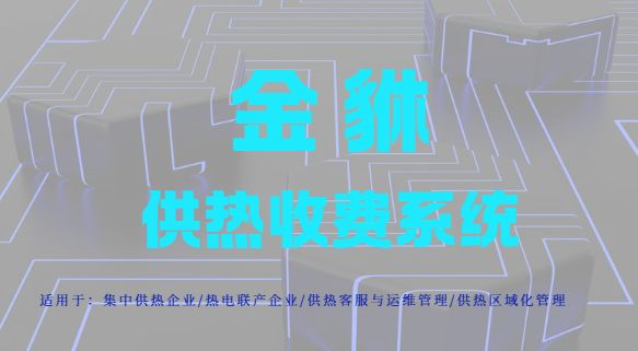 供热收费系统金貅定制化开发精准匹配企业需求